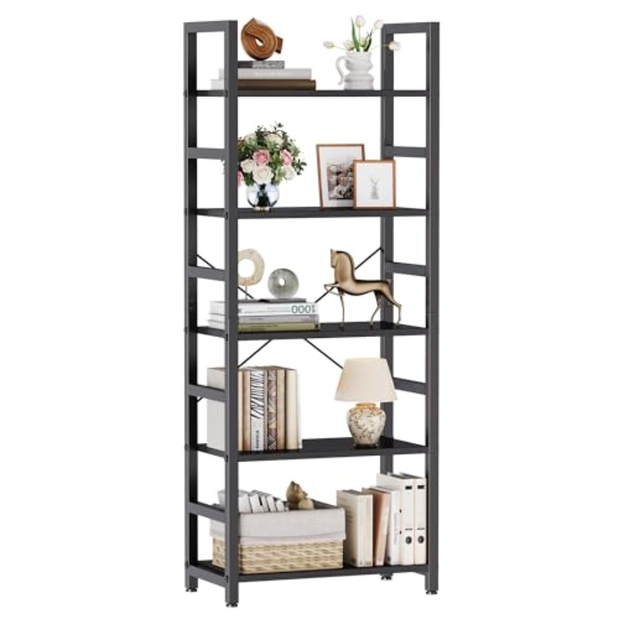 Storage & Organization - Estante de Livros de 5 Níveis,