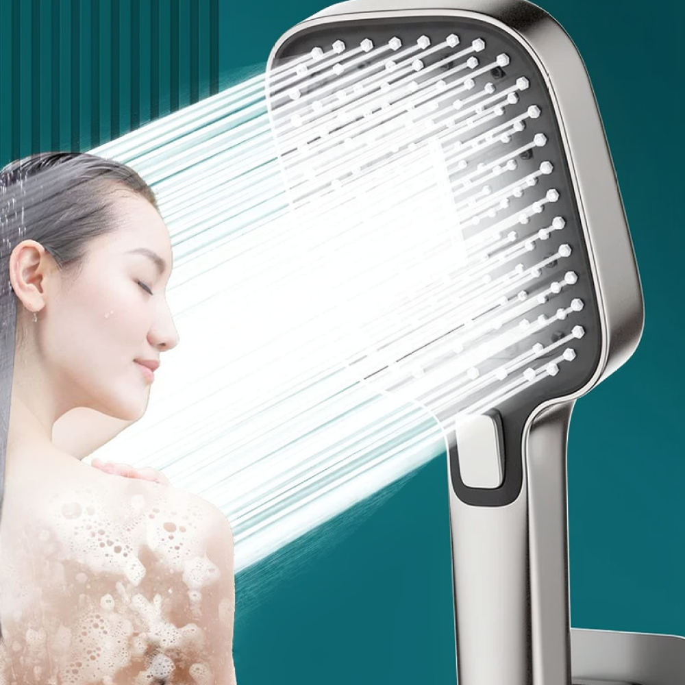 High Pressure Shower Head Handheld - Chuveiro de alta pressão, com bico