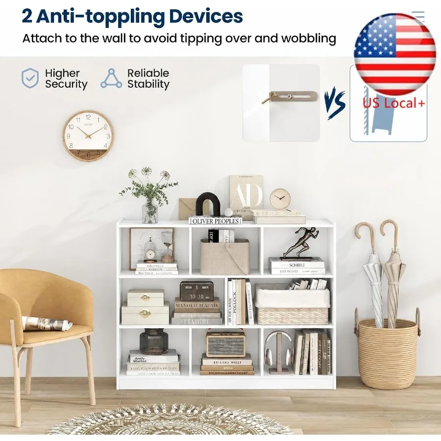 Storage & Organization - Estante de 8 cubos para sala