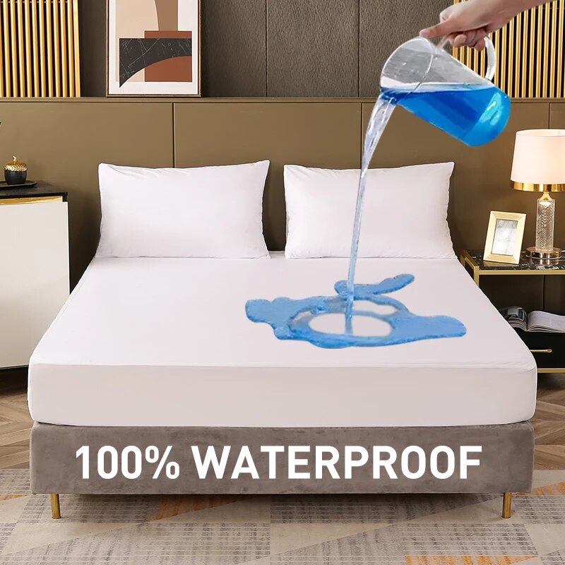 Impermeável cabido folha cama  - Waterproof Mattress Protector Breathable avaliação e preço