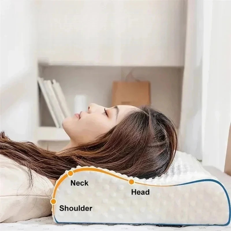 Almofada de suporte para o pes - Memory Foam Orthopedic Pillow Neck Pain avaliação e preço