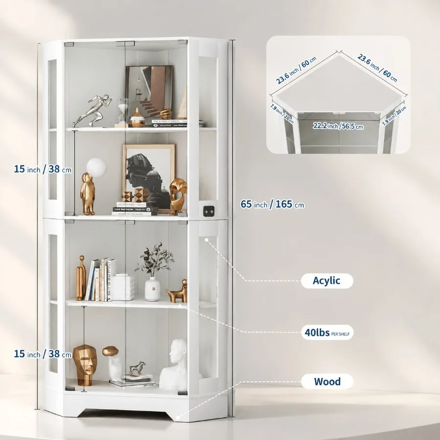 65 Armário de Canto Branco par - Lighting avaliação e preço