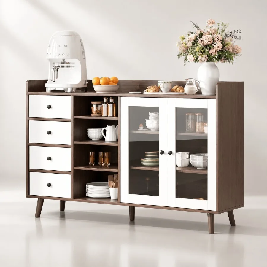 Aparador com Porta de Vidro 55 - Storage & Organization avaliação e preço