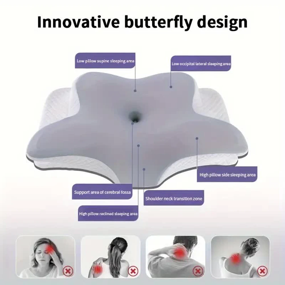 Almofadas de Espuma de Memória - Memory Foam Orthopedic Pillow Neck Pain avaliação e preço