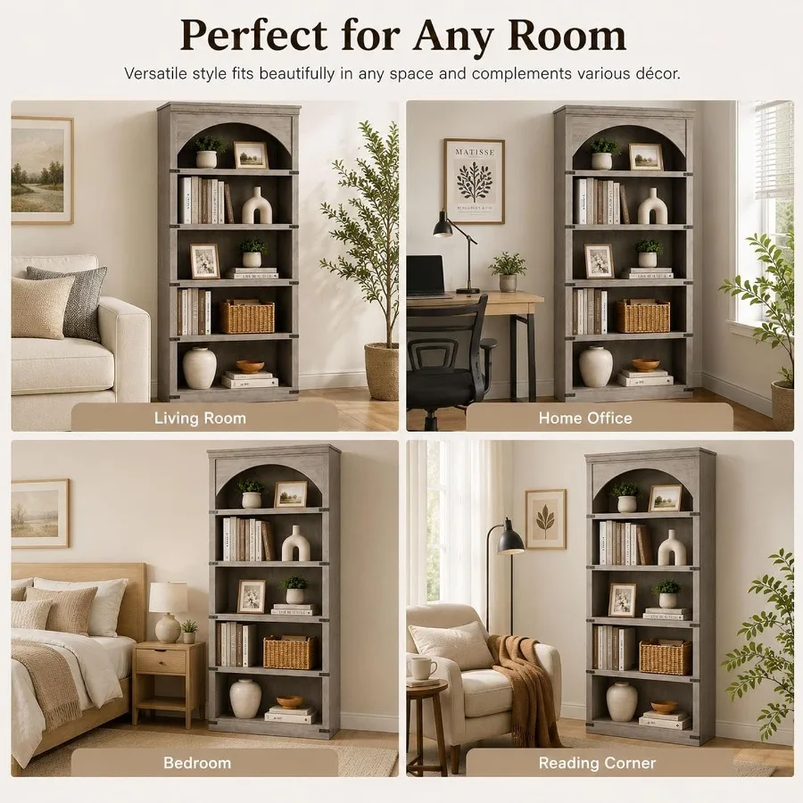 Estante de Livros Arqueada Est - Storage & Organization avaliação e preço